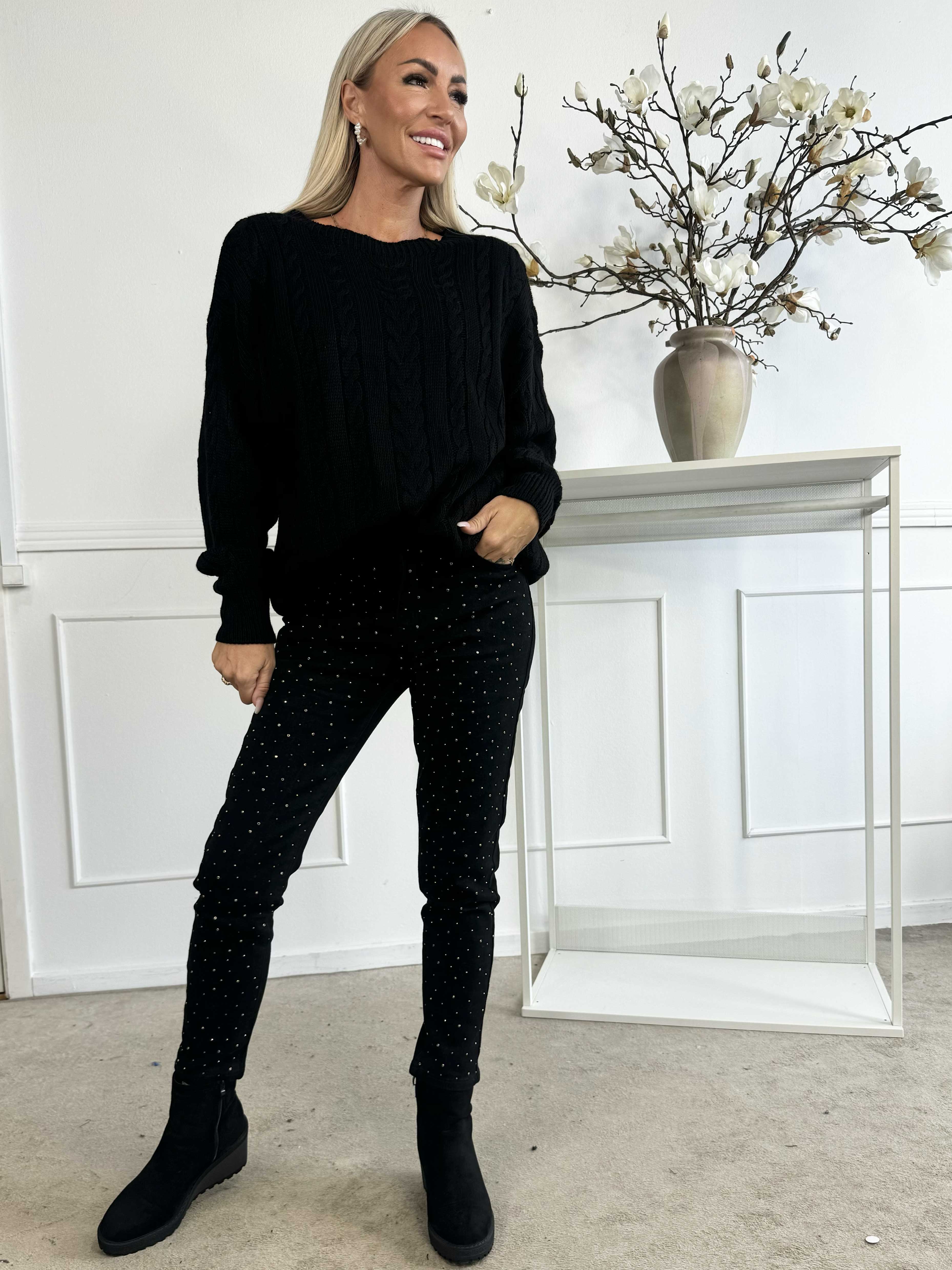 Elara - Jeans pyntet med similisten